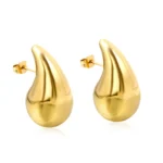Bold Gold Teardrop Studs