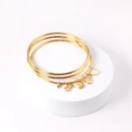 Mini Charm Gold Bangles